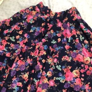 myrtlewood of california midi length floral skirt